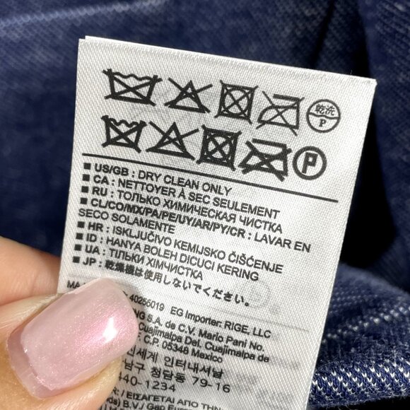 NEW Gap Jacket Womens 0 blue blazer career preppy business academy - Picture 6 of 9